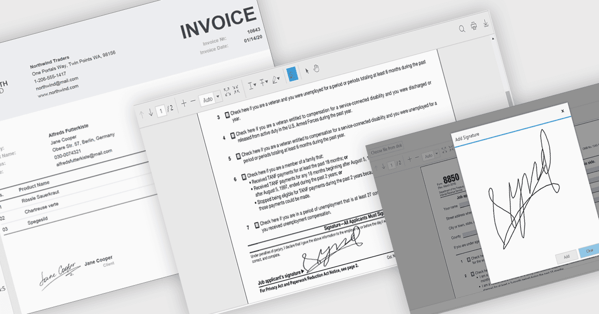 Verify Identity with Hand-Written PDF Signatures