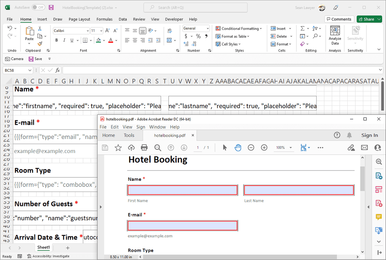 DsExcel Java Excel Library provides tools to create templates and define form fields in the templates, and utilize validation in the fields to ensure data accuracy and consistency. Messages can be assigned based on the validation type, like required fields or specific format types.