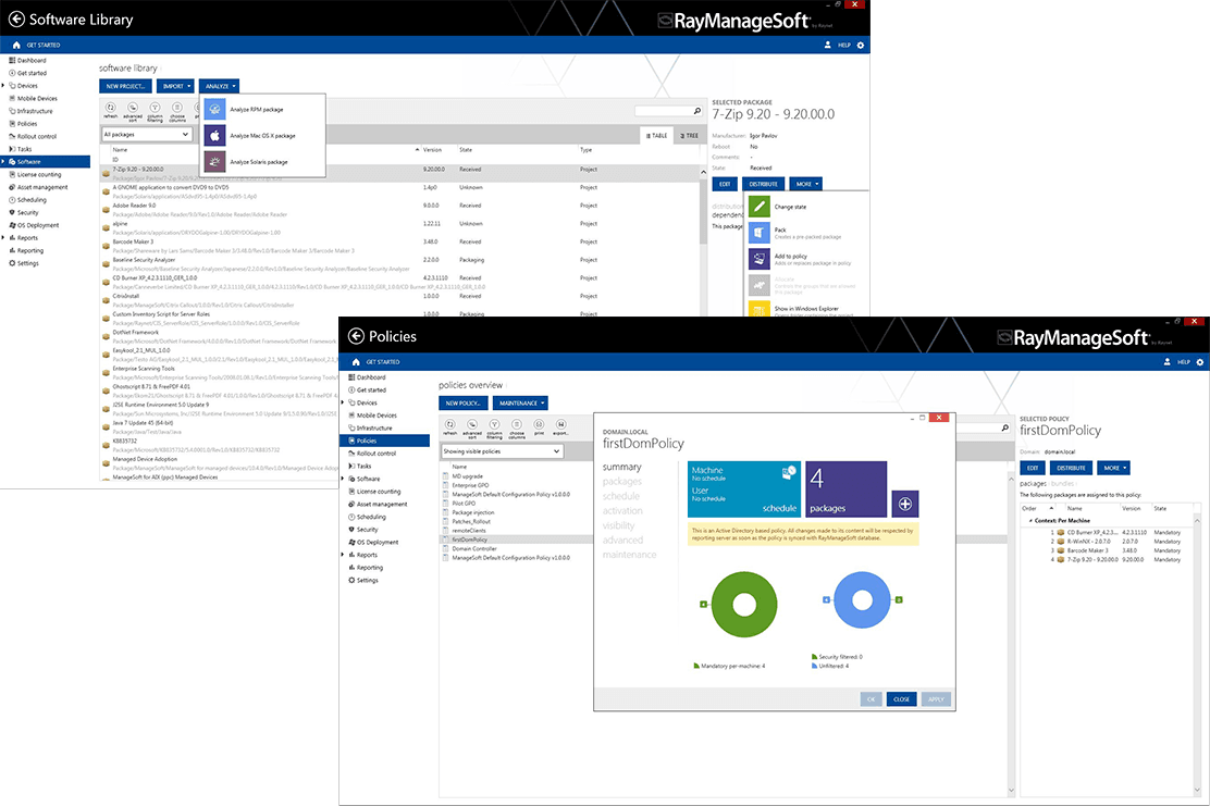 RayManageSoft released