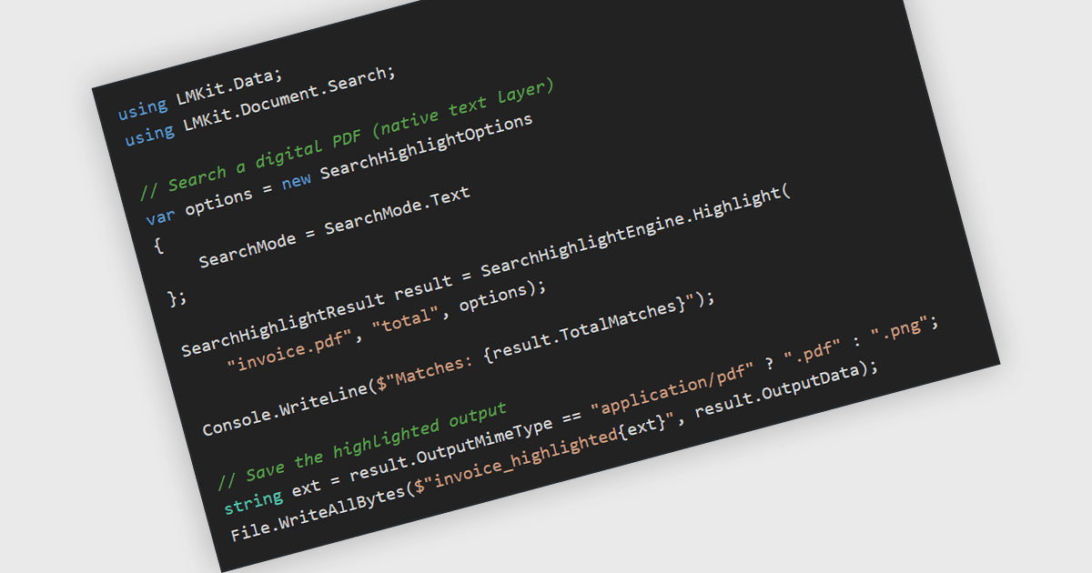 Find and Highlight Text Faster