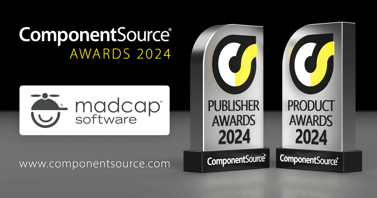 MadCap Software Wins Two ComponentSource Awards