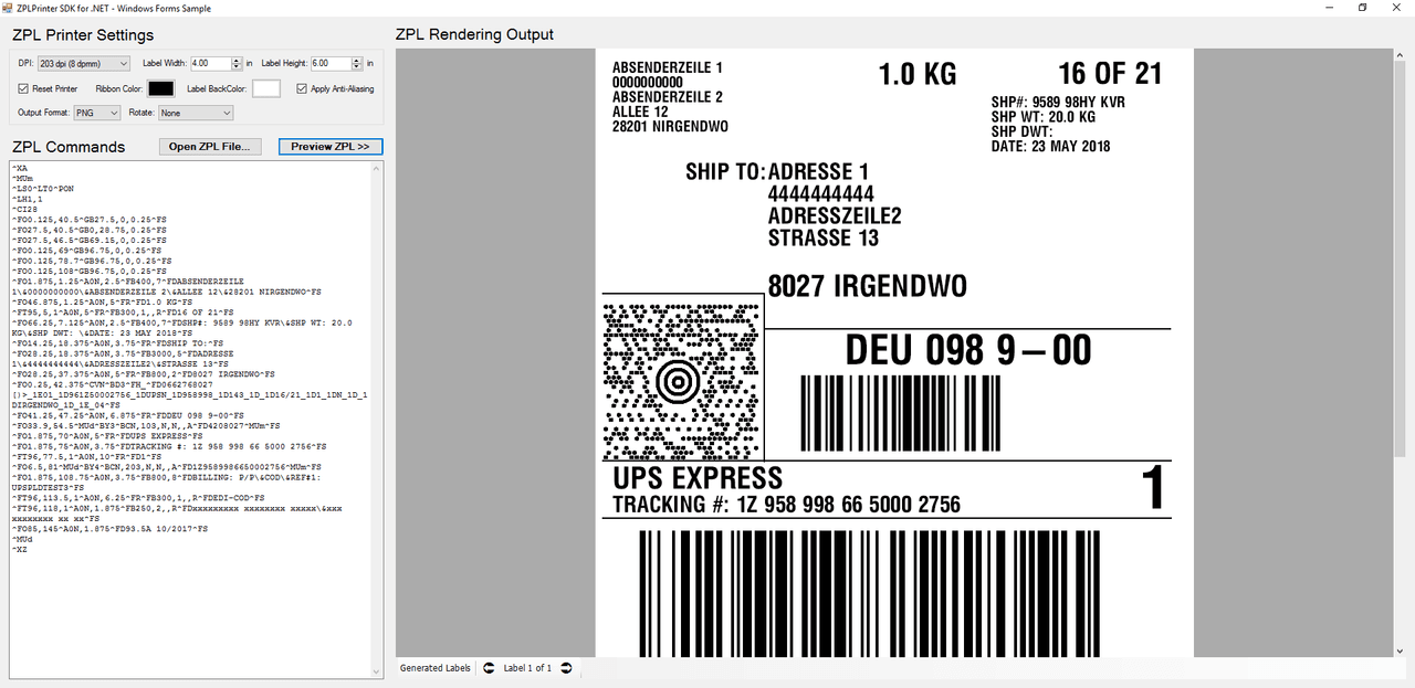 Neodynamic ZPLPrinter Emulator SDK for .NET Standard product image