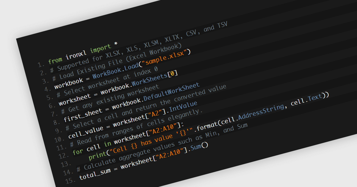 Incorporate Excel Functionality into Python Projects