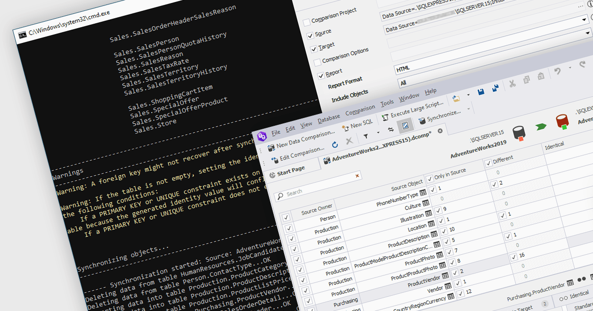 Automate Database Comparison Report Generation