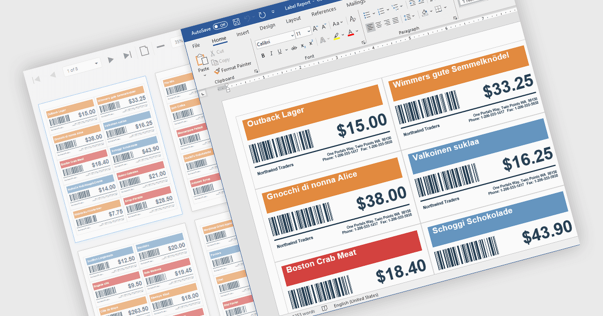 Include Scannable Barcodes in Reports
