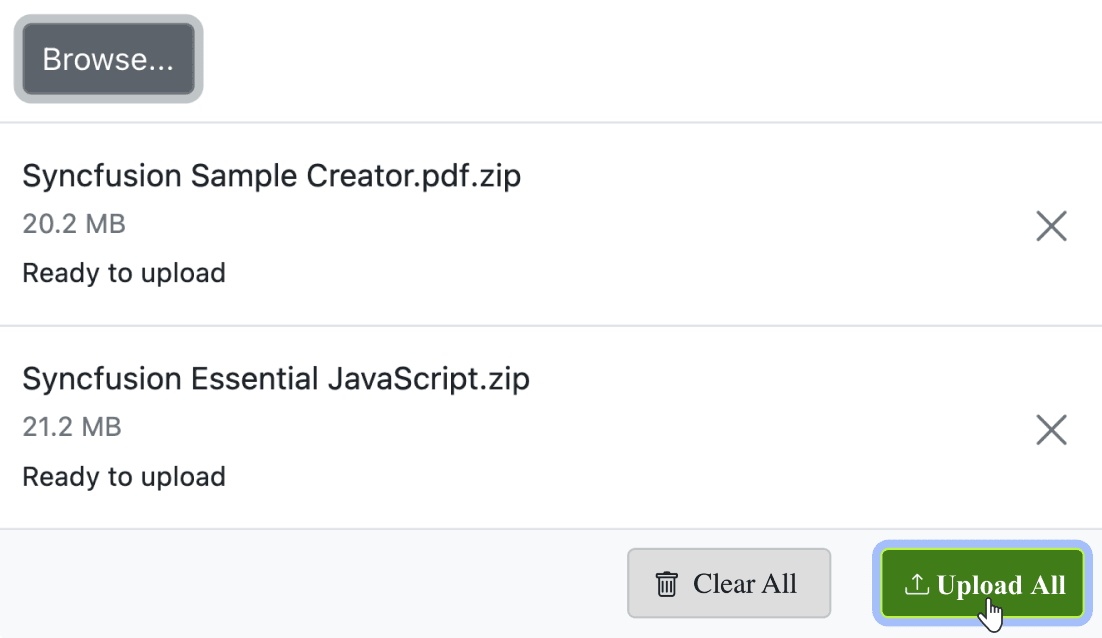 Syncfusion ASP.NET MVC File Upload product image