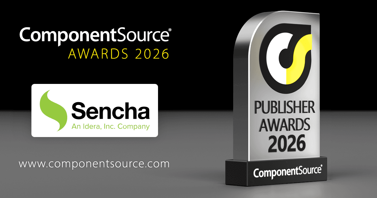 Sencha Wins ComponentSource Award