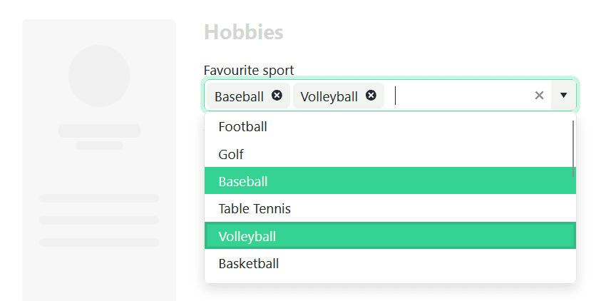 immagine del prodotto Telerik UI for ASP.NET Core UI Selection Controls