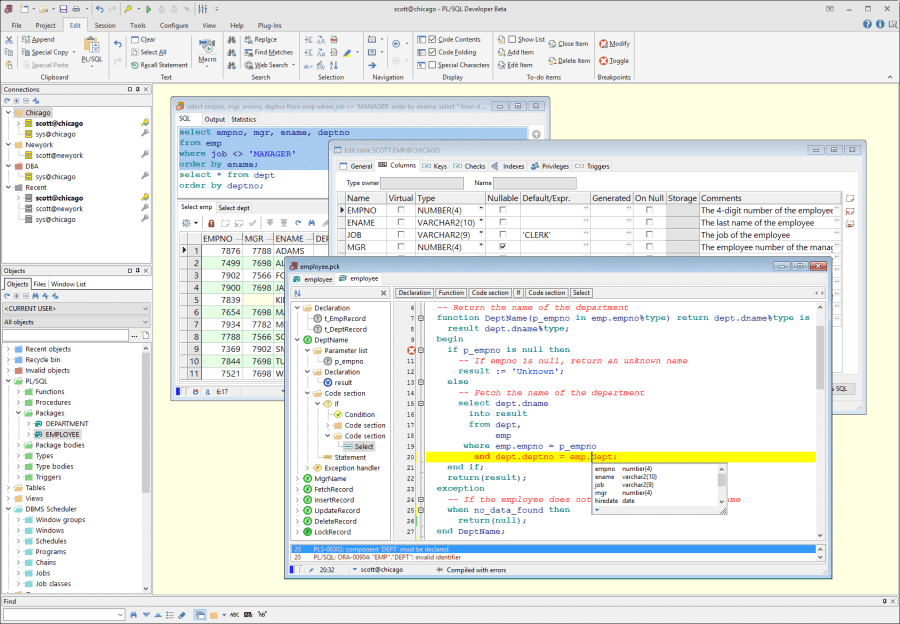 Save time and money with your PL/SQL development.