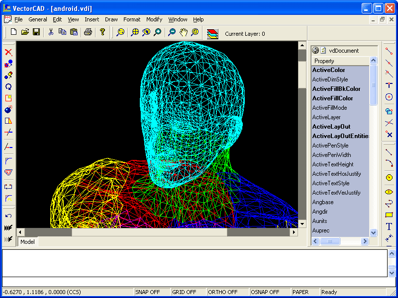 Includes a free 2D/3D drawing editor ( VectorCAD ) so you can open and modify your drawings. Supports VDF/VDI/VDP/WMF/EMF and XML vector formats.