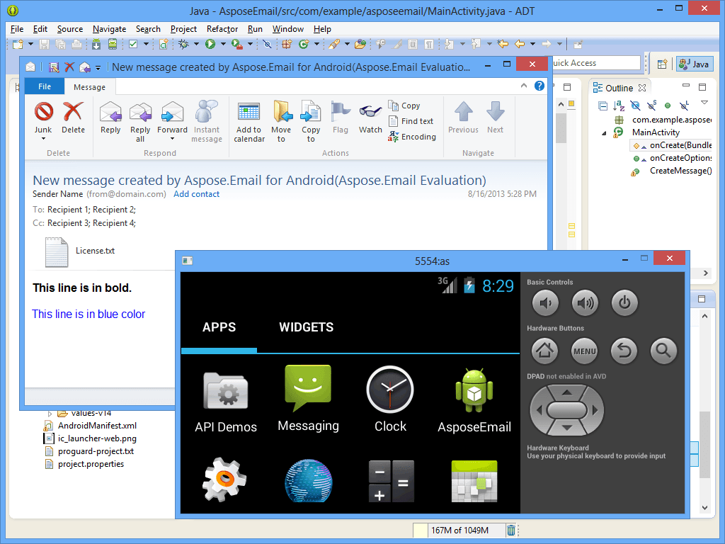 Aspose.Email for Android 已發佈