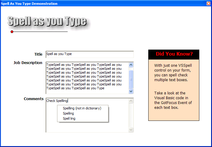 ComponentOne ActiveX VSSpell product image