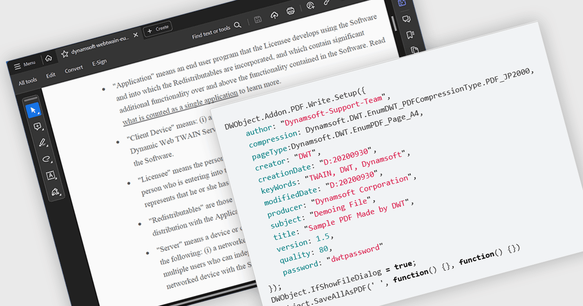 Enhance Security for Scanned PDF Documents