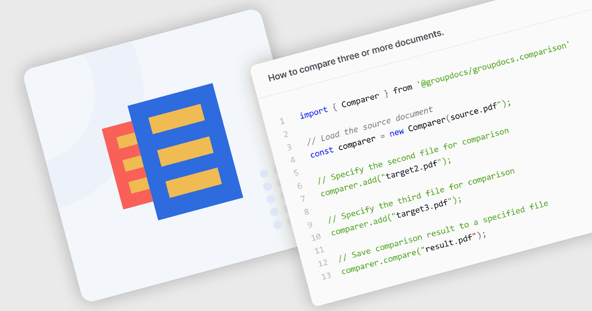 Add Document Comparison to Your Node.js Apps