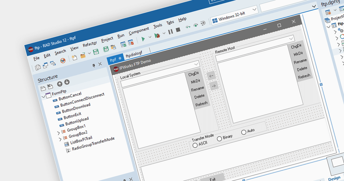 Crea app di comunicazione in RAD Studio 12 Athens con /n software