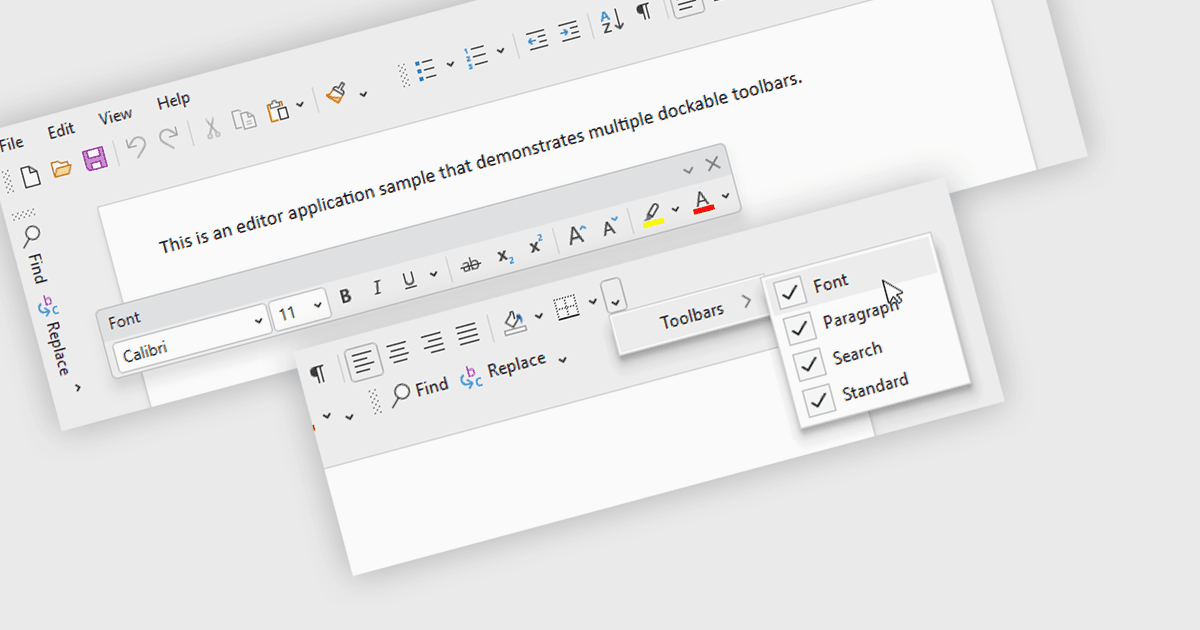 Optimize Screen Space with Dockable Toolbars