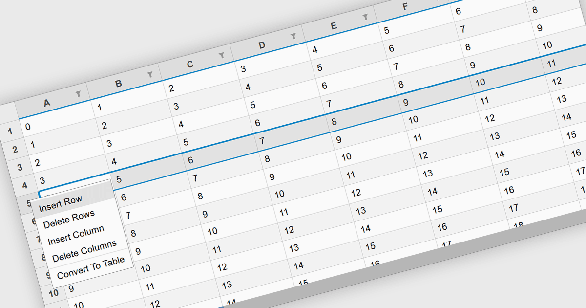 Easily Expand Data with Row Insertion