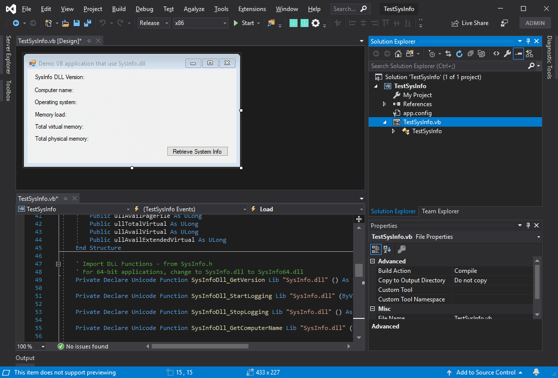 image du produit SysInfo DLL SDK