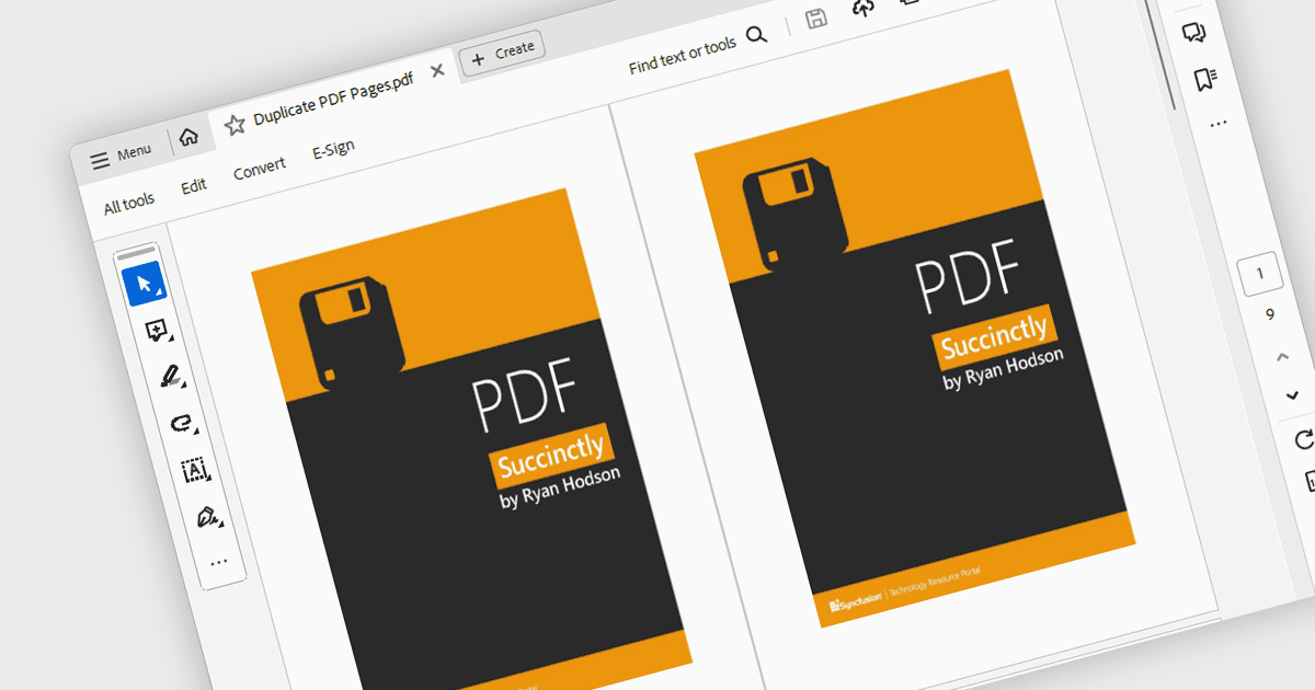 Duplicate Pages Within a PDF Document