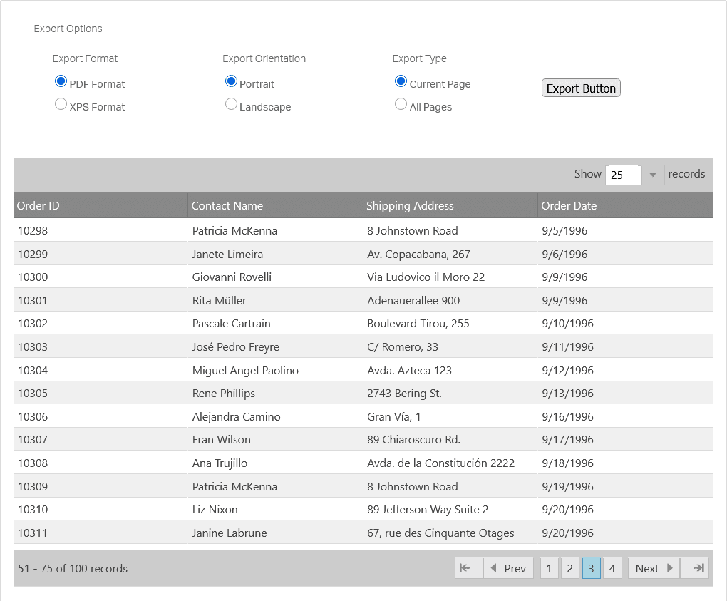 Infragistics Ultimate UI for ASP.NET Core Infragistics Documents product image