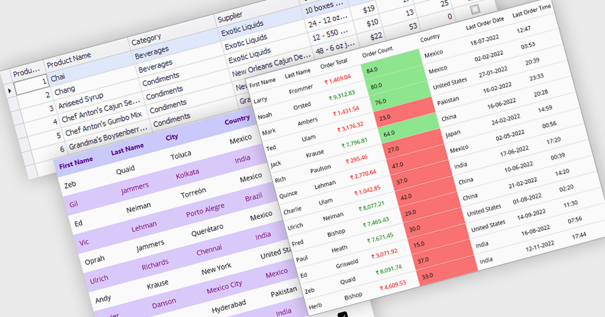 Optimize Grid Display in .NET Projects