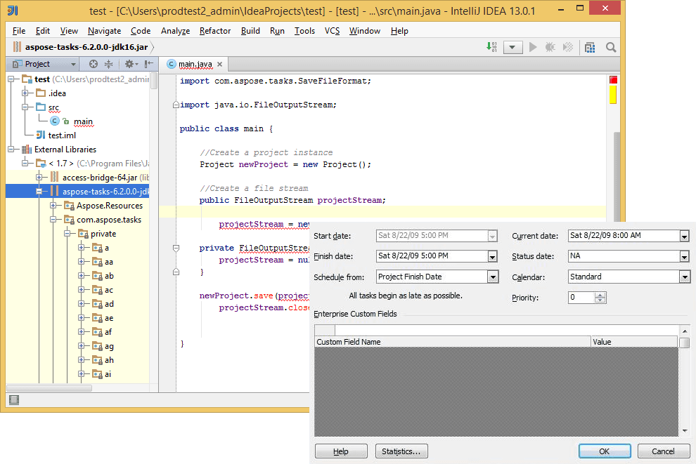Aspose.Tasks for Java 출시