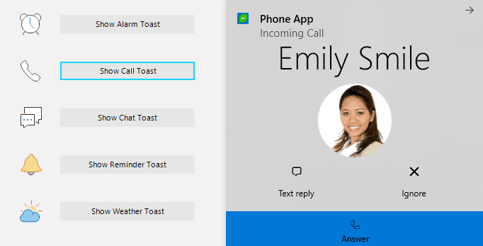 Telerik UI for WinUI UI Notification Controls 제품 이미지