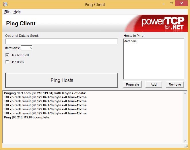You can check if hosts are reachable by using ping.
