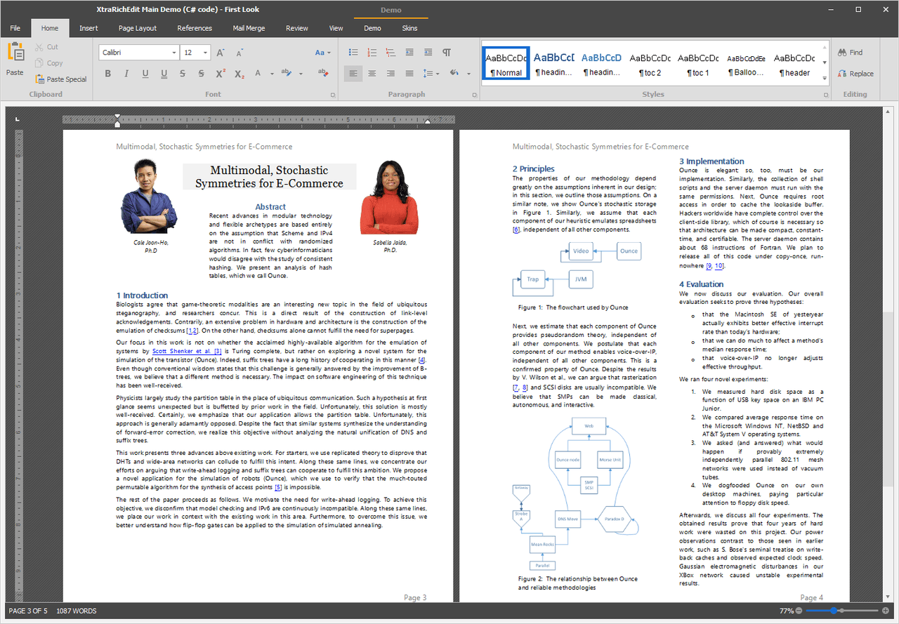 DevExpress WinForms Rich Text Editor 제품 이미지