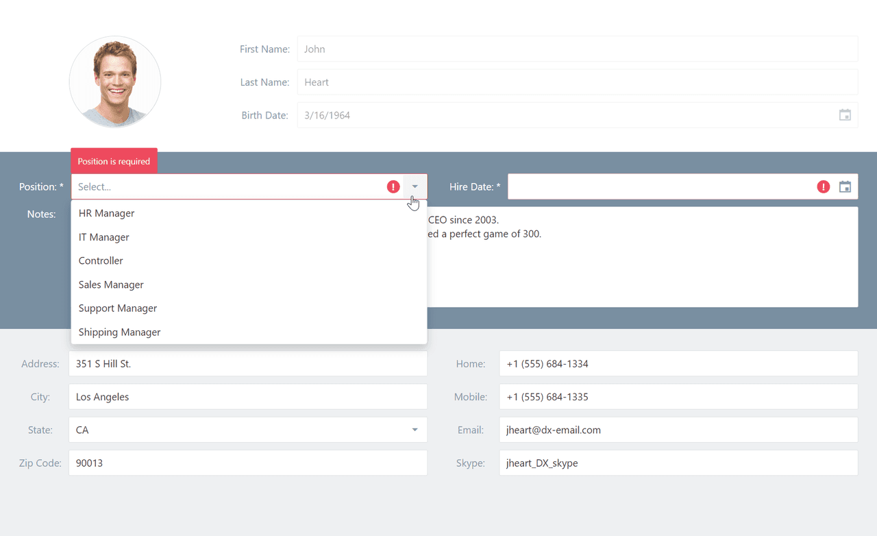 imagem do produto DevExtreme jQuery UI Input Controls