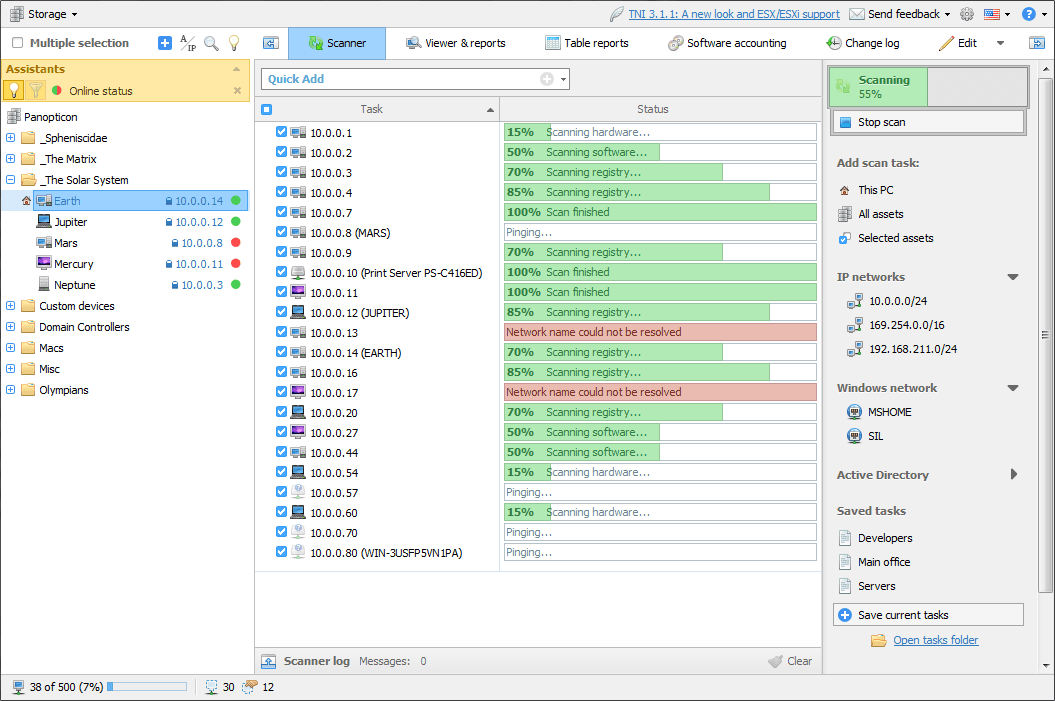 A PC audit and software inventory management solution.