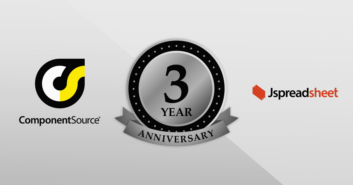 Celebrating 3 Years Partnership with Jspreadsheet