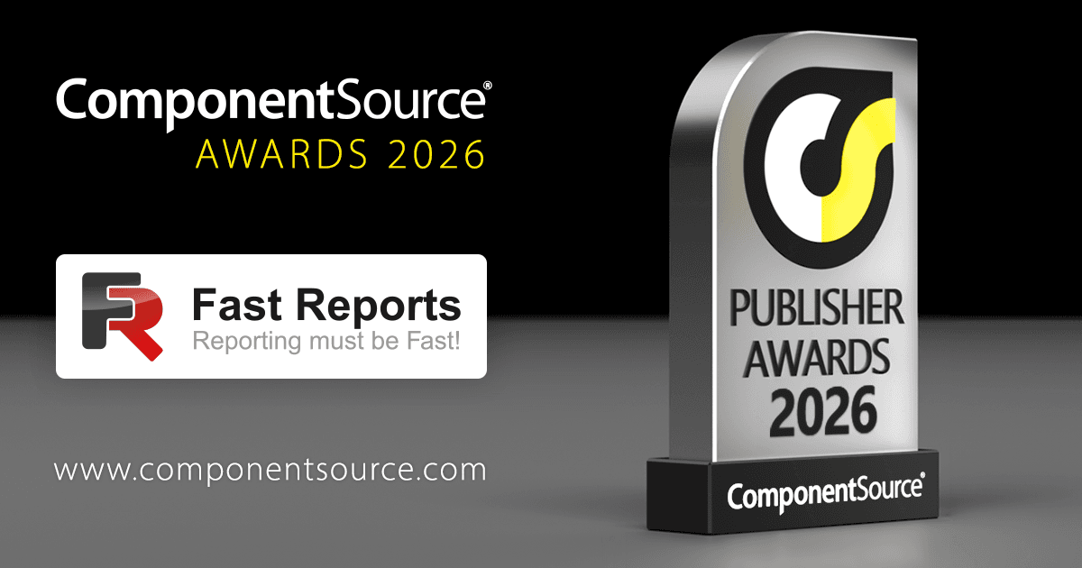 Fast Reports Wins ComponentSource Award
