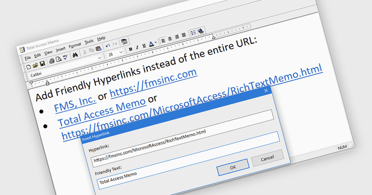 Improve Access Memo Clarity with Hyperlink Labels