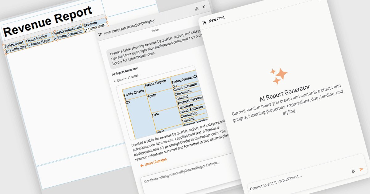 Generate Reports with AI-Powered Table Support