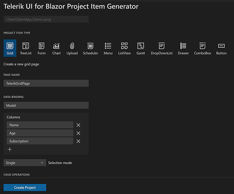 Telerik UI Blazor Visual Studio Code 產品圖片