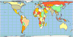 Cylindrical Equal-Area - represents a cylindrical equal-area projection of the Earth. The following is a summary of cylindrical equal-area projection's special cases: Lambert - standard parallel of 0 degrees, Behrmann - standard parallel of 30 degrees, Tristan Edwards - standard parallel of 37.383 degrees, Peters - standard parallel of 44.138 degrees, Gall - standard parallel of 45 degrees, Balthasart - standard parallel of 50 degrees
