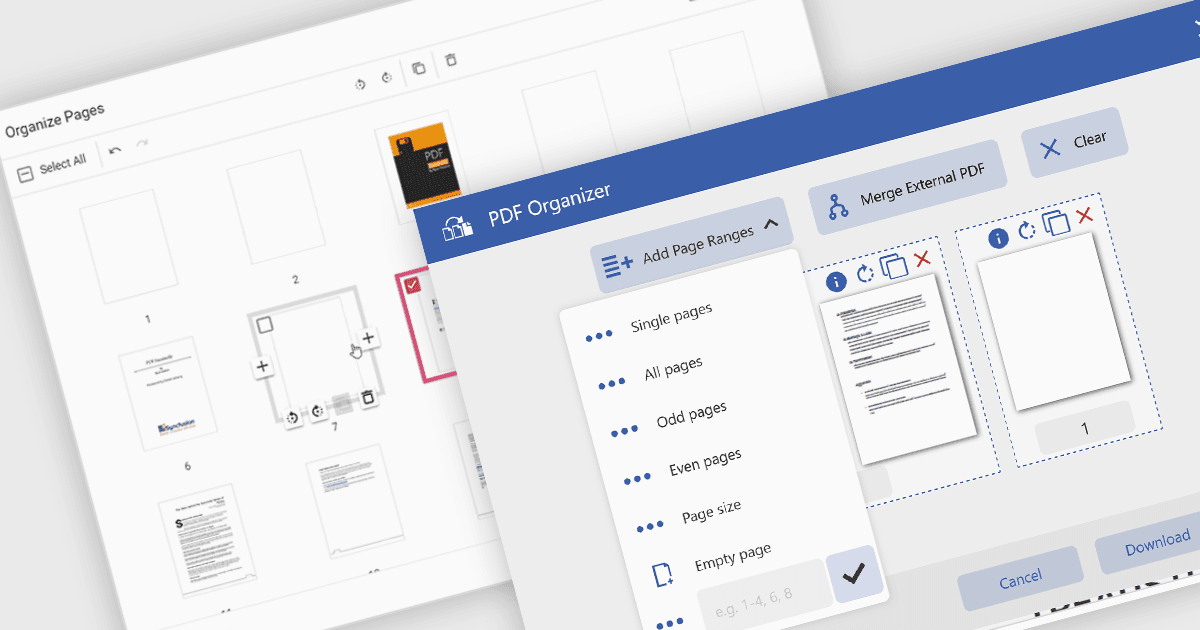 Easily Add Pages to PDF Documents