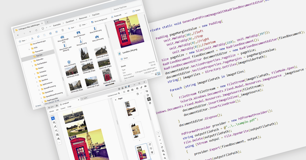 Enable Image to PDF Conversion in WPF