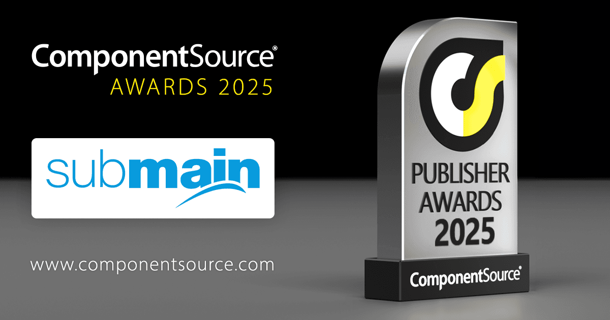 SubMain gewinnt den ComponentSource Award