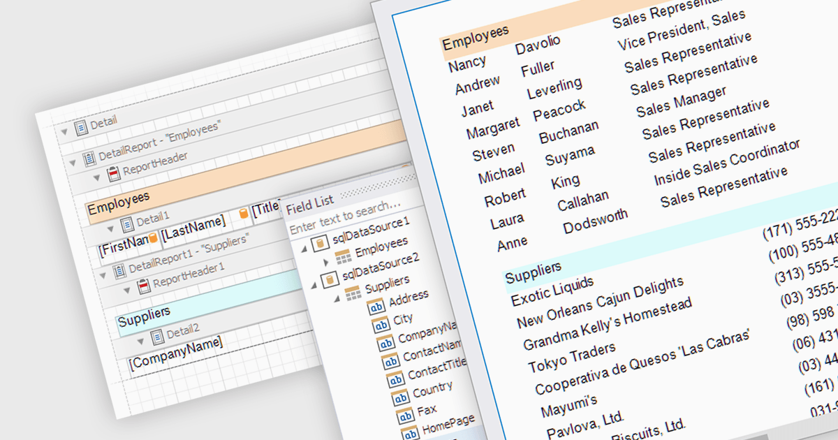 Harness Data from Multiple Sources in MVC Reports
