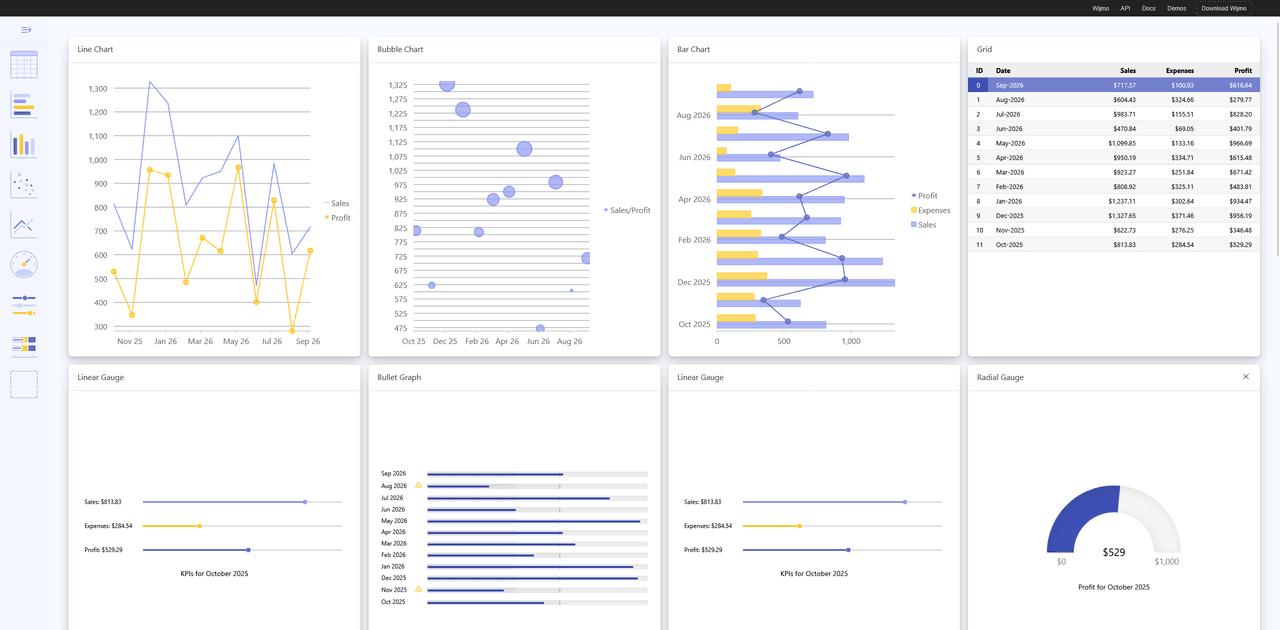 Wijmo Web Components UI Layout and Design Controls product image