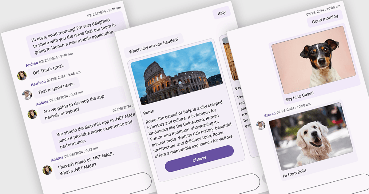 Enable Users to Exchange Messages in MAUI Apps