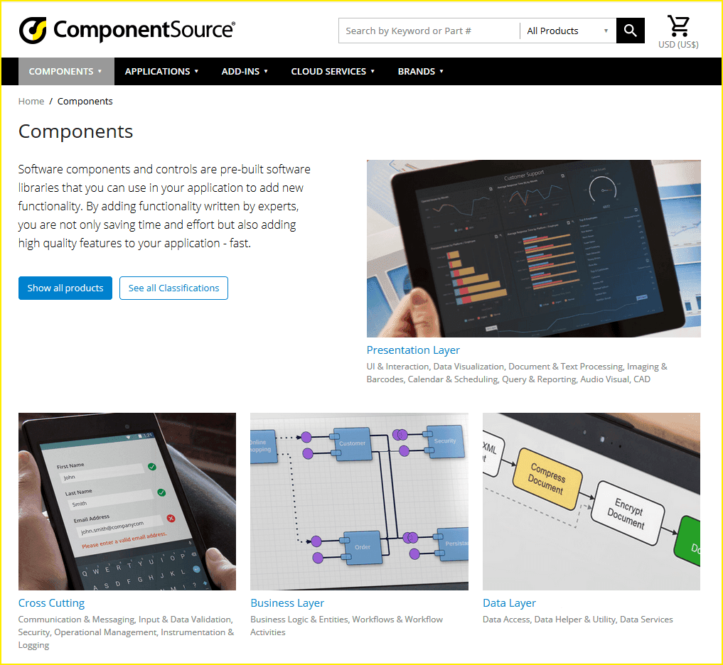 imagem do produto ComponentSource Test Product