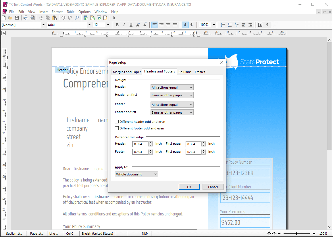 Comprehensive word processing and reporting for Visual Basic 6 and COM-based languages.