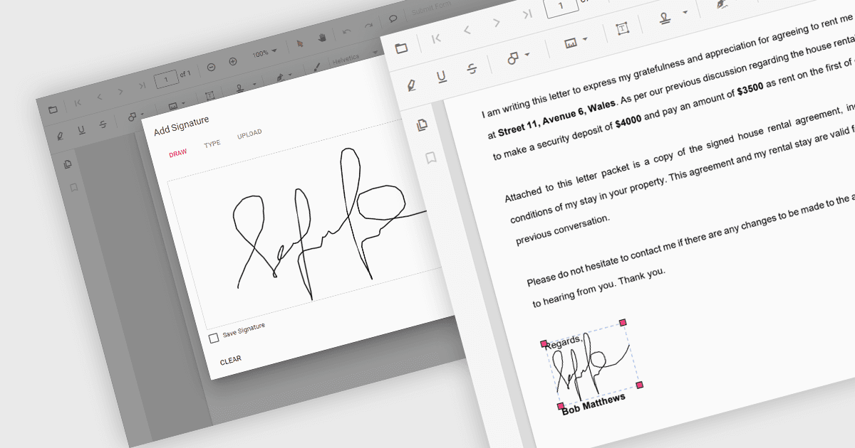 Ensure PDF Security with Handwritten Signatures