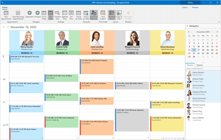 DevExpress WPF Scheduler product image