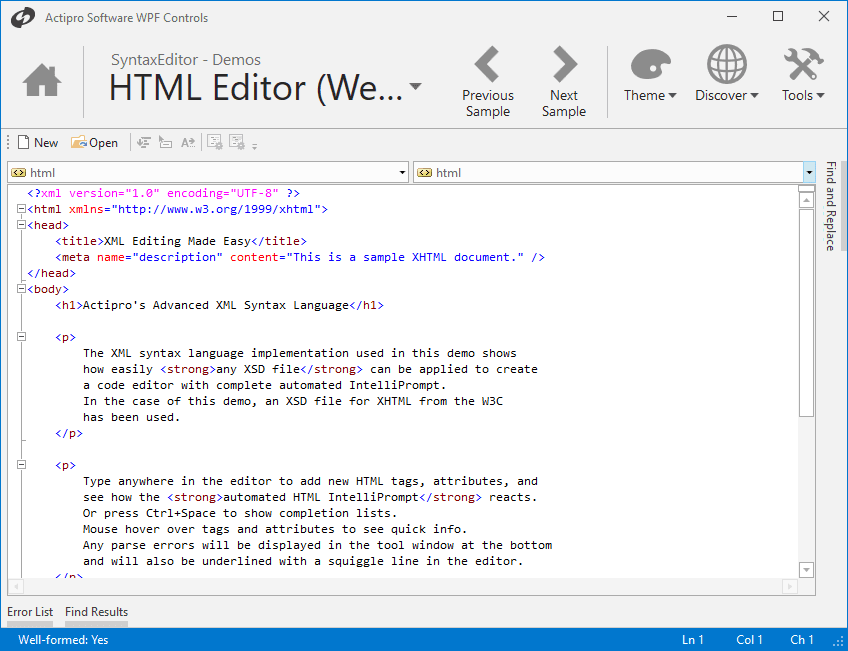 SyntaxEditor supports the editing of any Unicode characters and even has full support for working with embedded bi-directional text.