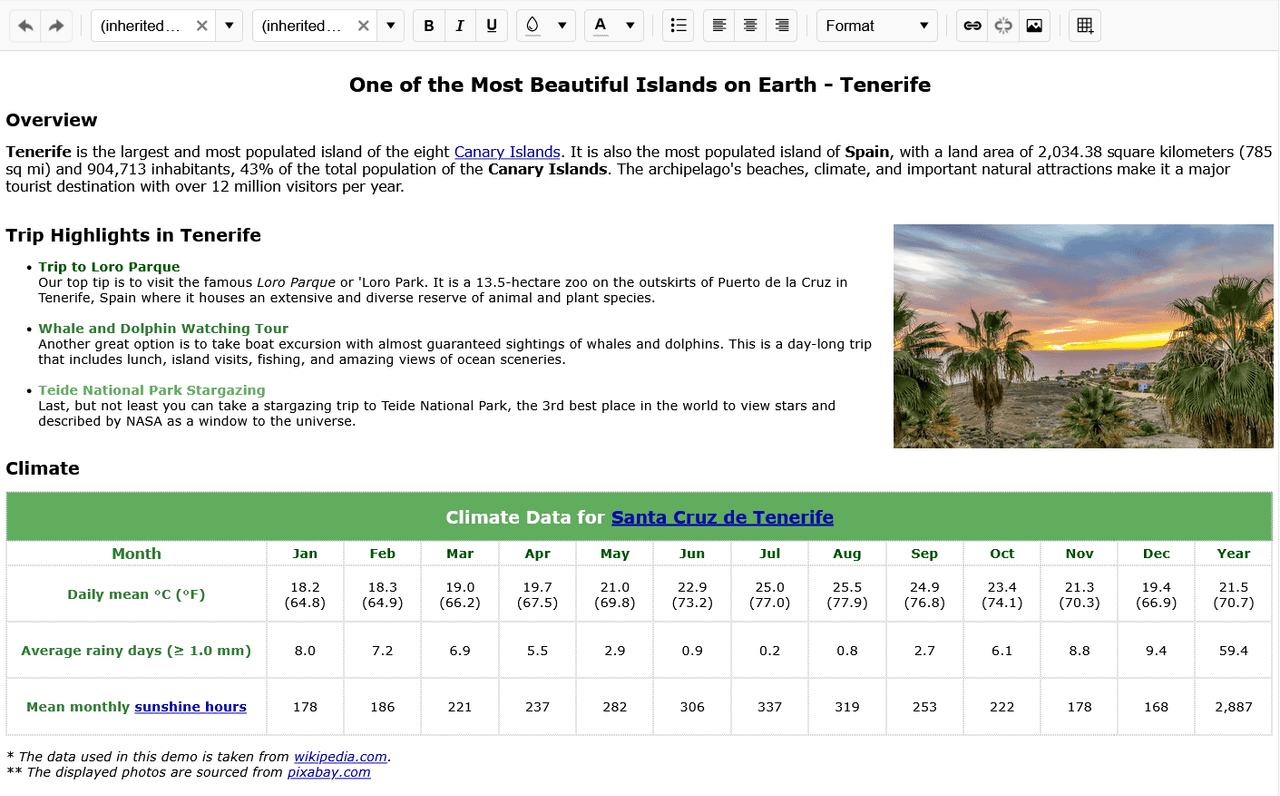 immagine del prodotto Kendo UI jQuery Rich Text Editor immagine del prodotto Kendo UI jQuery Rich Text Editor