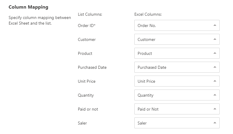 Excel Import App for SharePoint Online product image